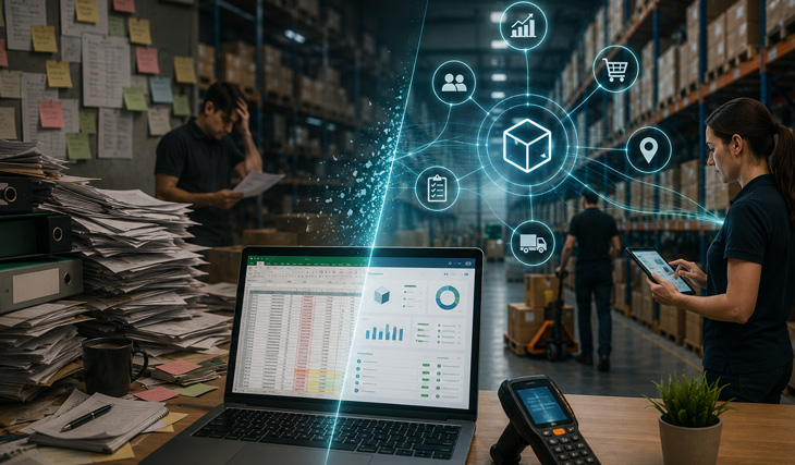 Cuándo cambiar de Excel a un SGA, señales de que tu almacén necesita software profesional